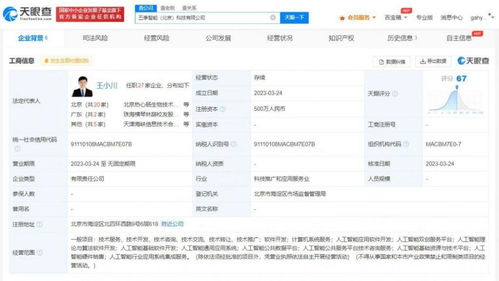 王小川新注册人工智能公司 五季智能 ,曾表示会下场做 中国 OpenAI